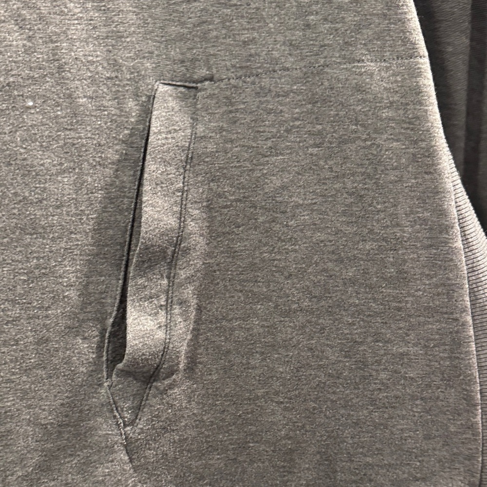 Eileen Fisher Woman Gray Knit Top/long duster with hood + pockets. Good cond. - Picture 5 of 8